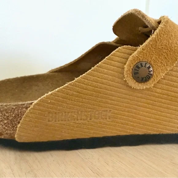 Birkenstock Boston Suede Embossed Cork Brown Women's Size 7-7.5 EU 38 - Picture 4 of 12